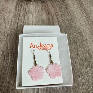 Andeana Designs Pink Flower Earrings